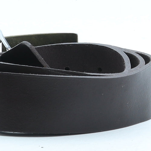 Firetrap Mens Brown Solid Leather Dress Belt Belt Size S