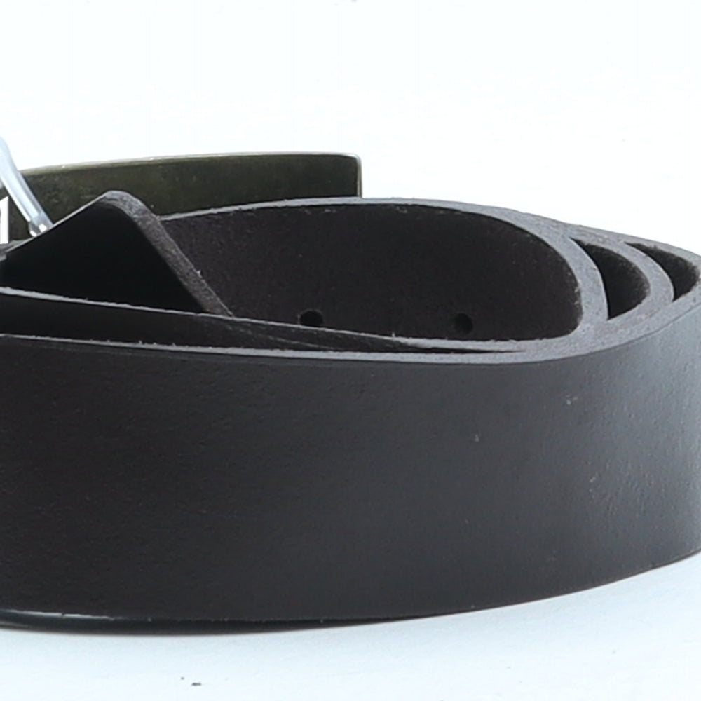 Firetrap Mens Brown Solid Leather Dress Belt Belt Size S