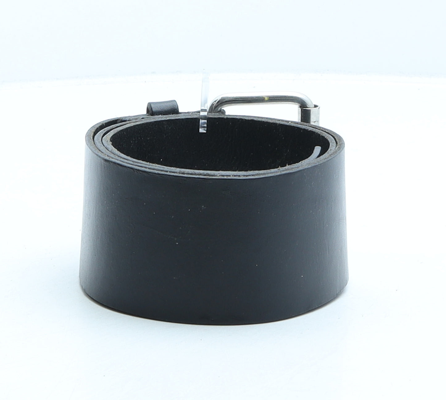 NEXT Womens Black Solid Leather Fashion Belt Belt Size 12