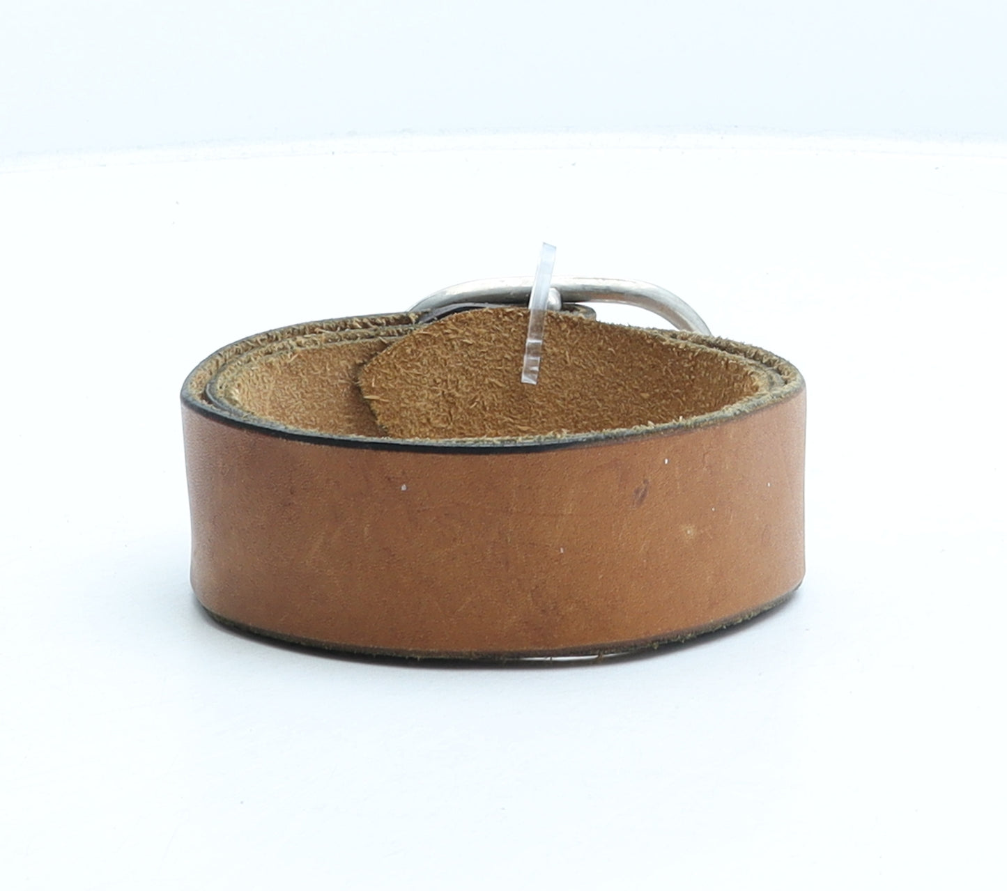 Magama Mens Brown Solid Leather Dress Belt Belt Size 40