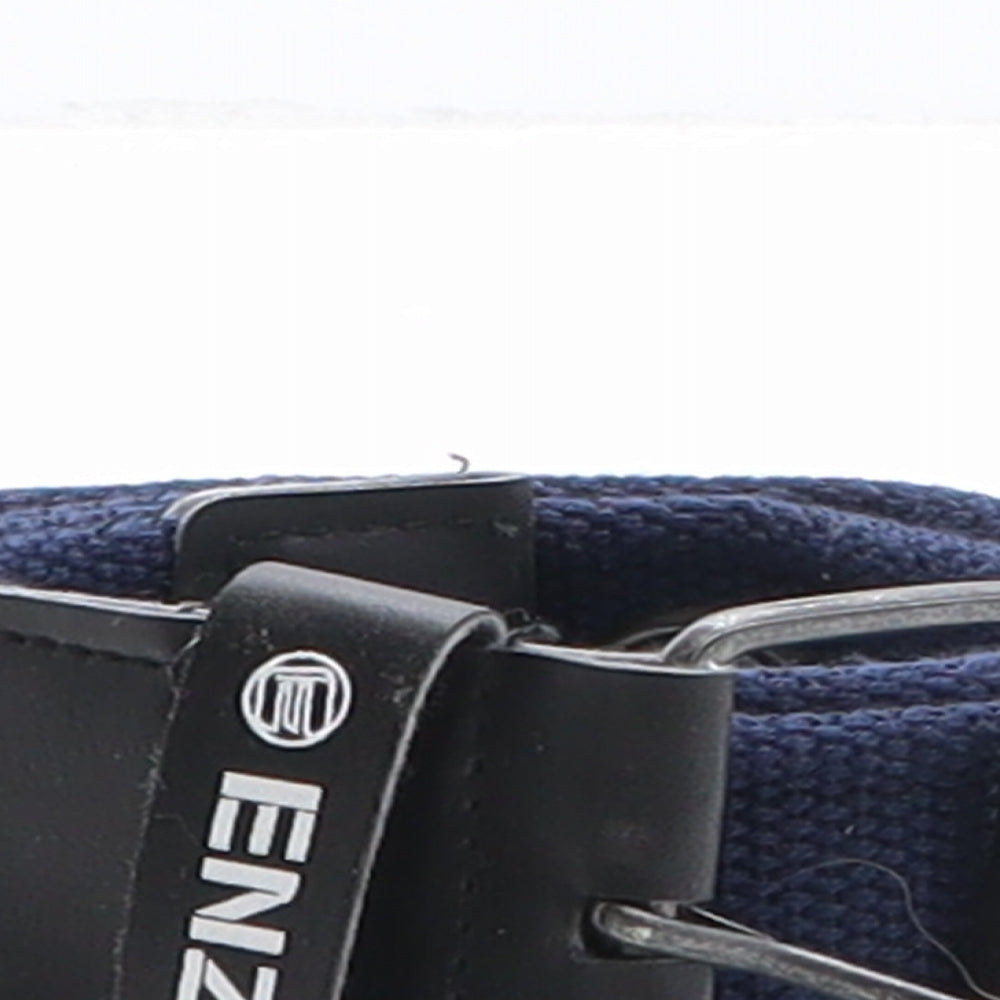 KENZO Mens Blue Solid Polyester Braided/Woven Belt Belt Size M