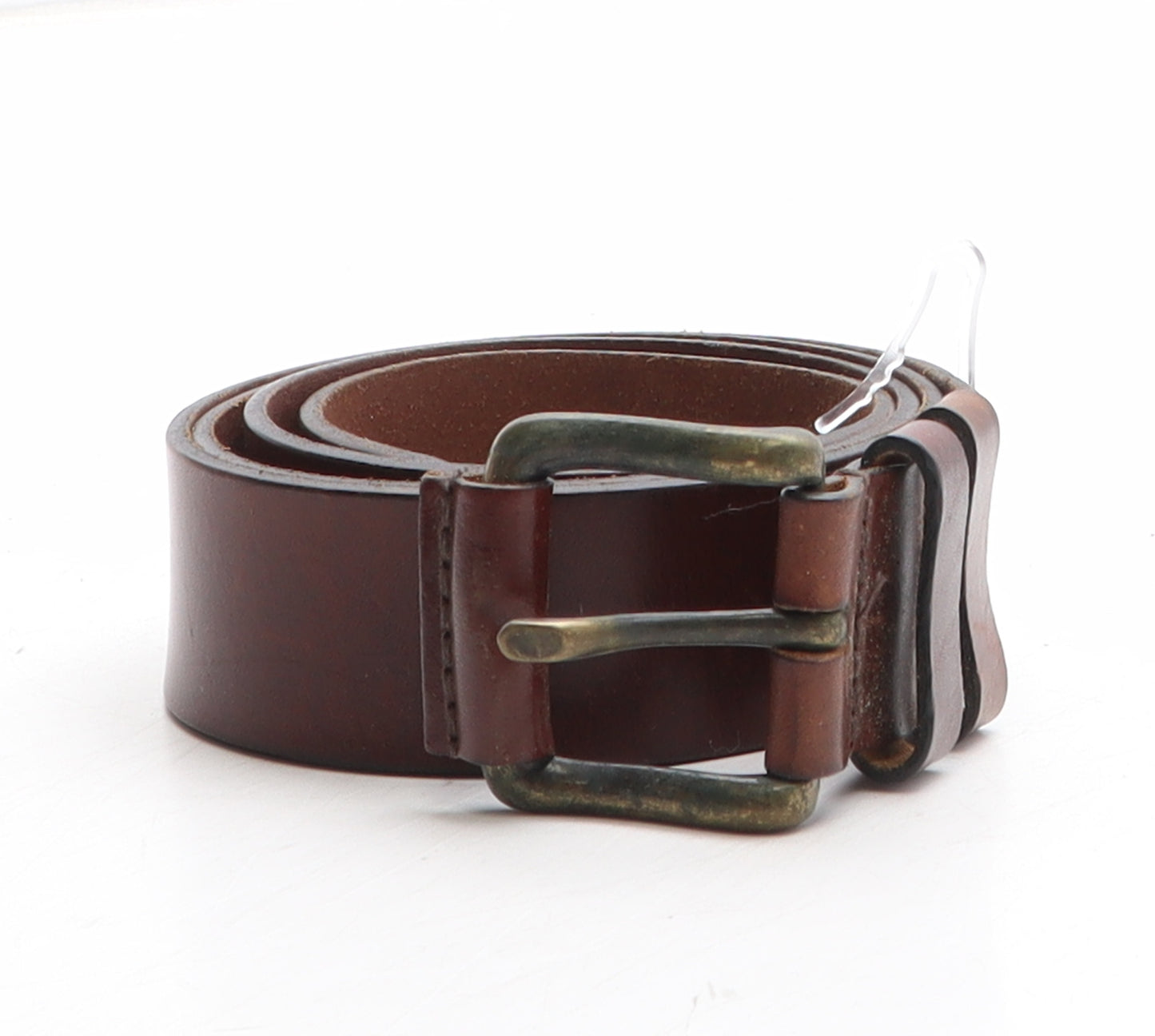 Marks and Spencer Womens Brown Solid Leather Basic Belt Belt One Size