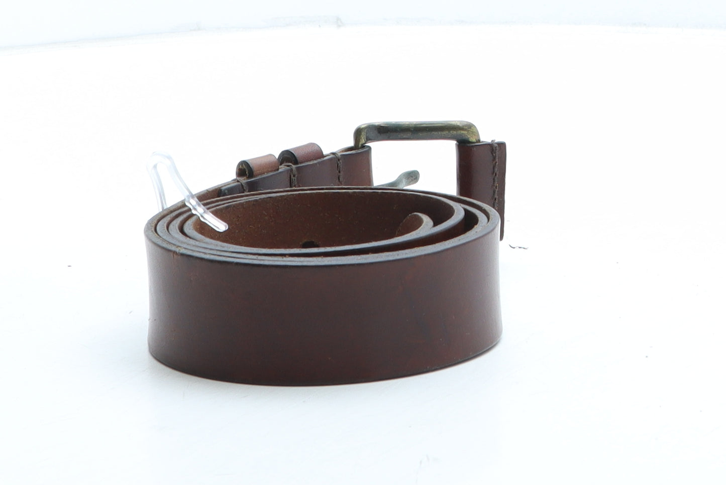 Marks and Spencer Womens Brown Solid Leather Basic Belt Belt One Size
