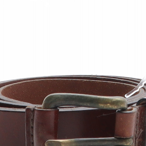 Marks and Spencer Womens Brown Solid Leather Basic Belt Belt One Size