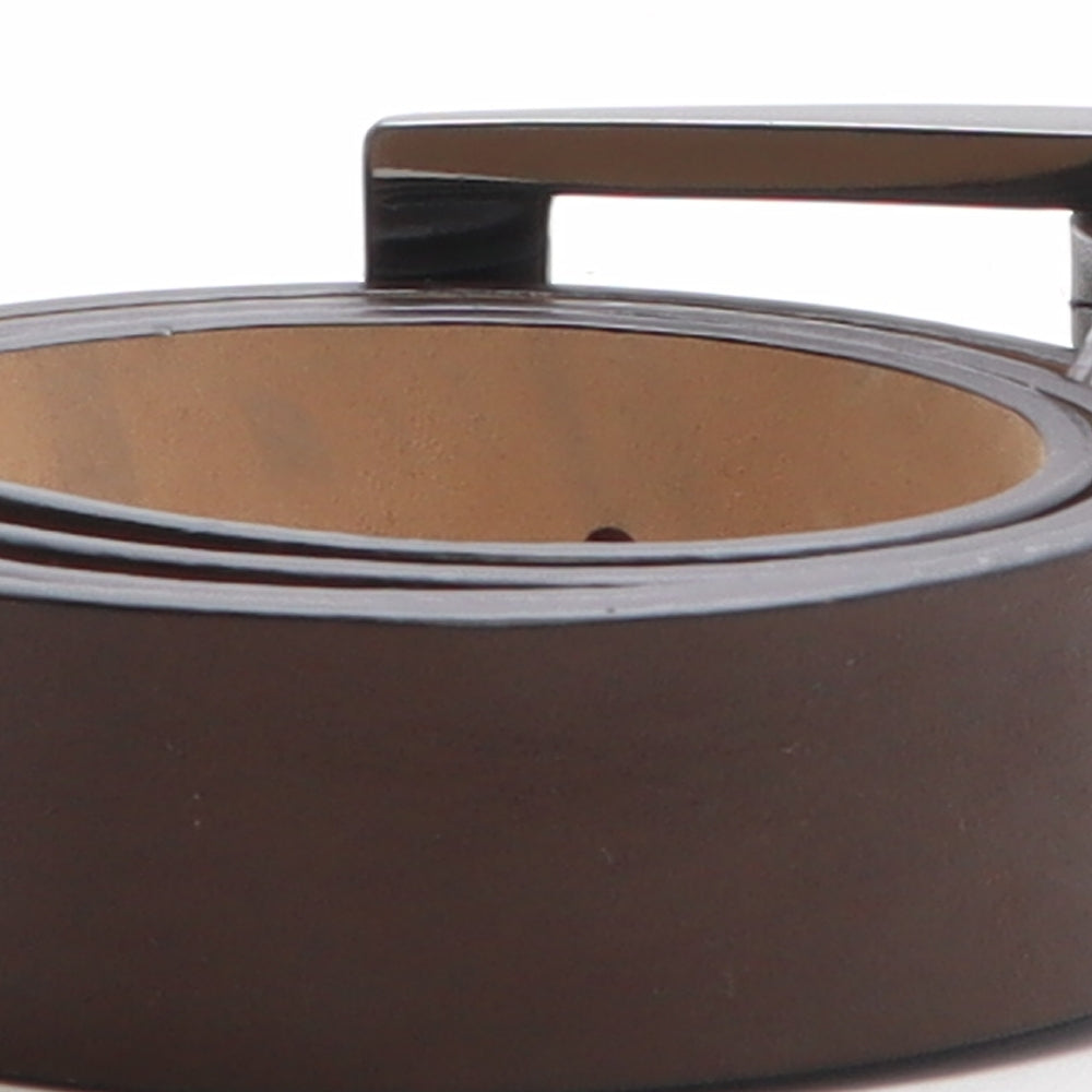 Callaway Mens Brown Solid Leather Dress Belt Belt Size 32
