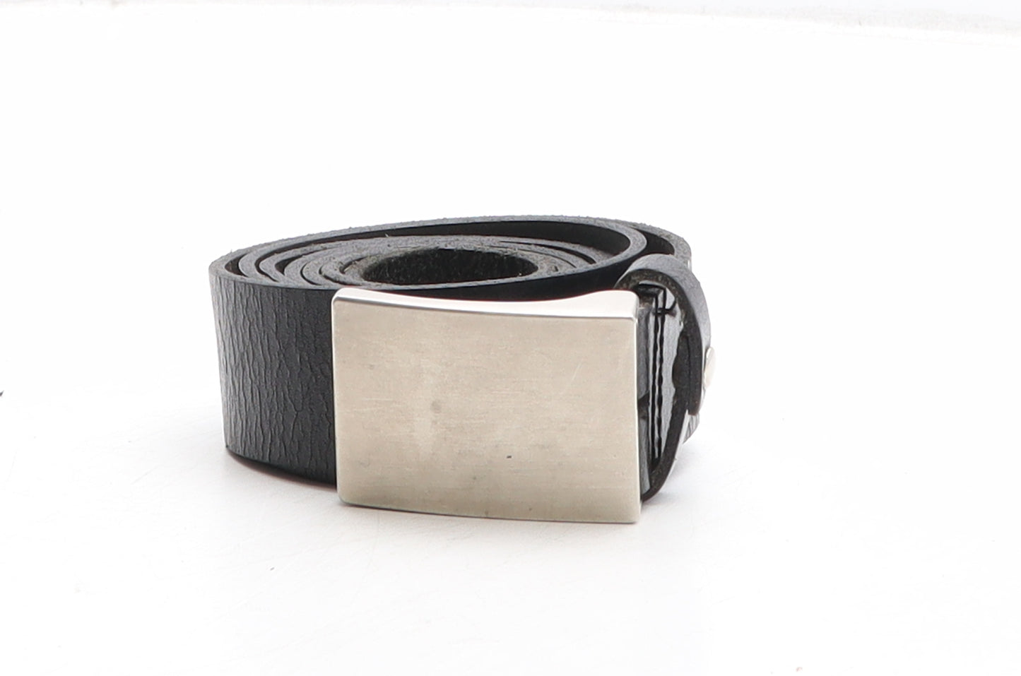 Debenhams Mens Black Solid Leather Dress Belt Belt Size 2XL
