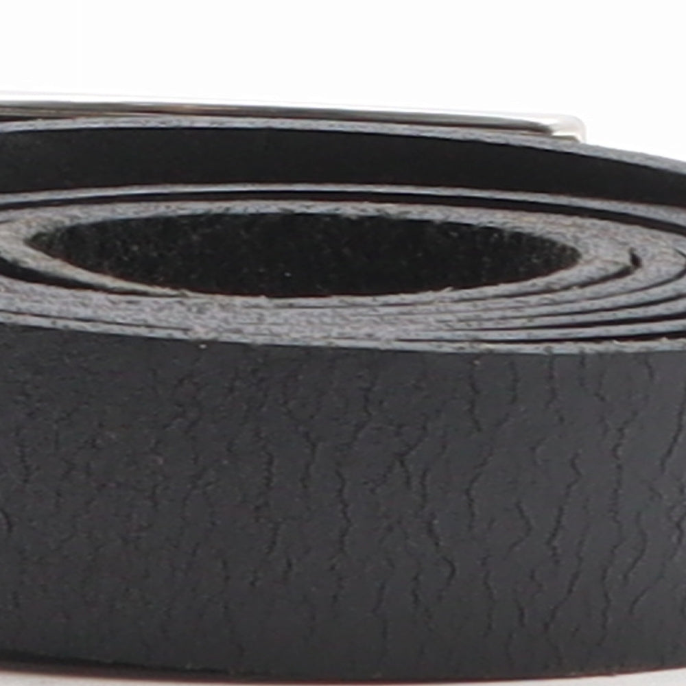 Debenhams Mens Black Solid Leather Dress Belt Belt Size 2XL
