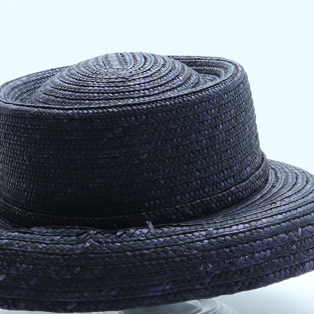 Accessorize Womens Blue Straw Sun Hat One Size