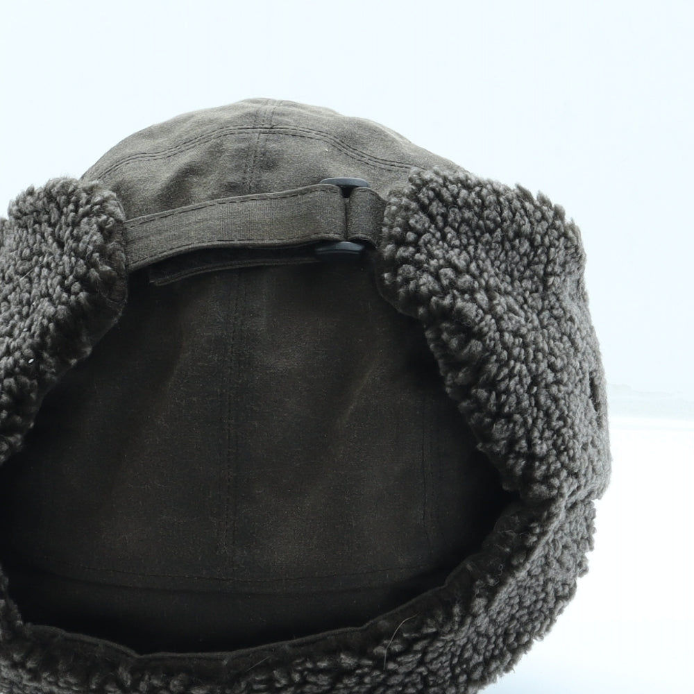 Marks and Spencer Mens Brown Cotton Trapper Hat Size M