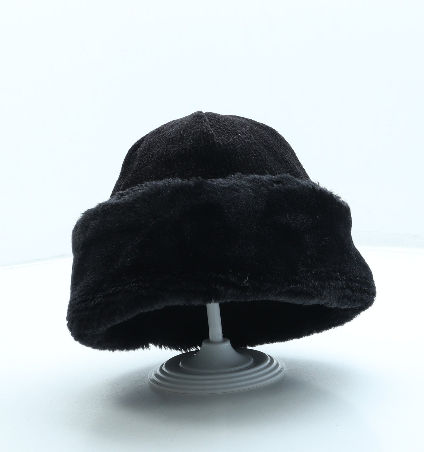 Boots Womens Black Acrylic Beanie One Size
