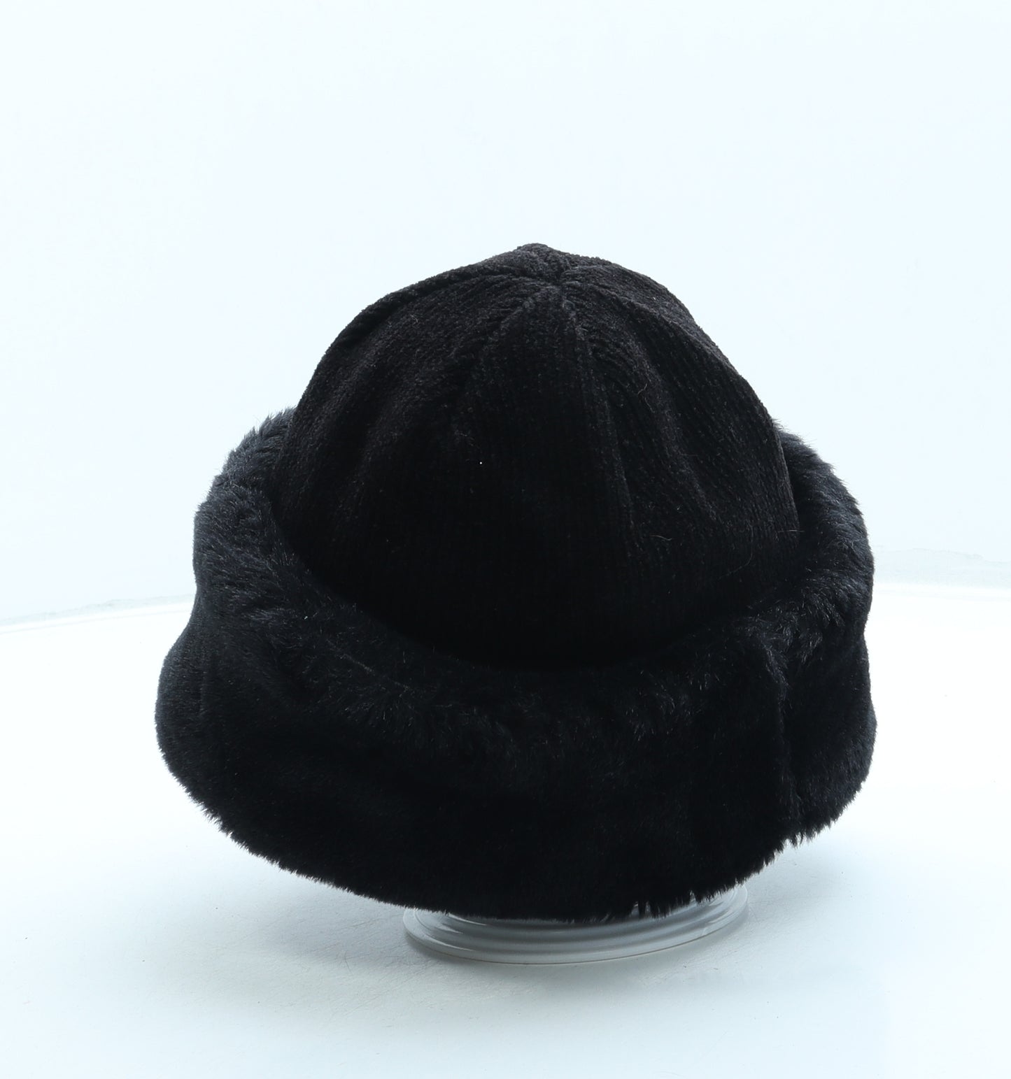 Boots Womens Black Acrylic Beanie One Size