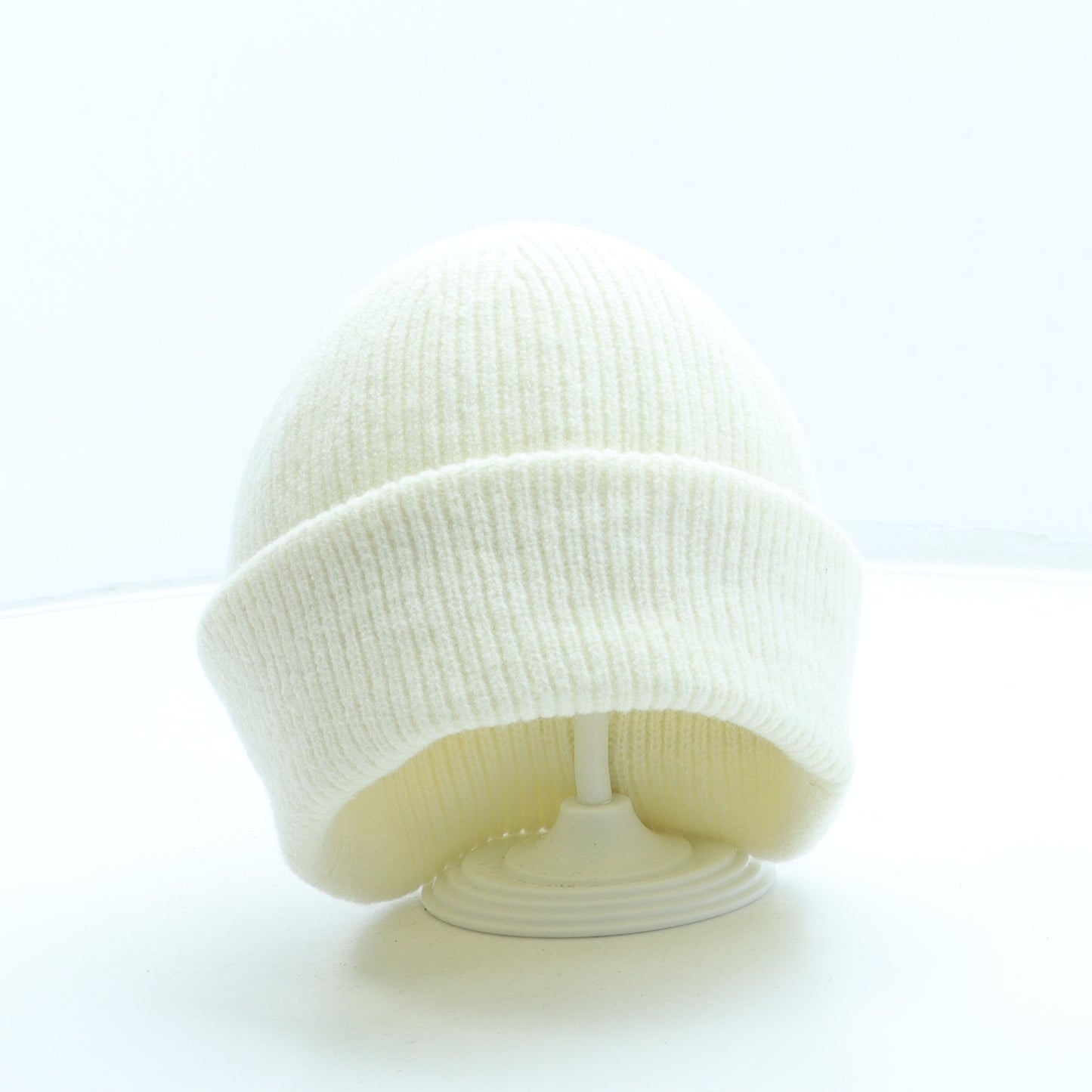 Primark Womens Ivory Polyester Beanie One Size