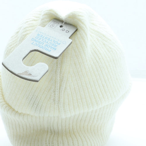Primark Womens Ivory Polyester Beanie One Size