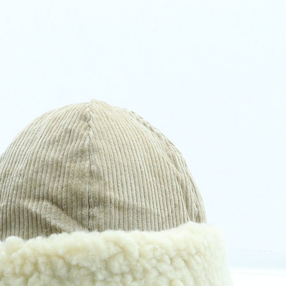 SheIn Womens Beige Cotton Docker Cap One Size