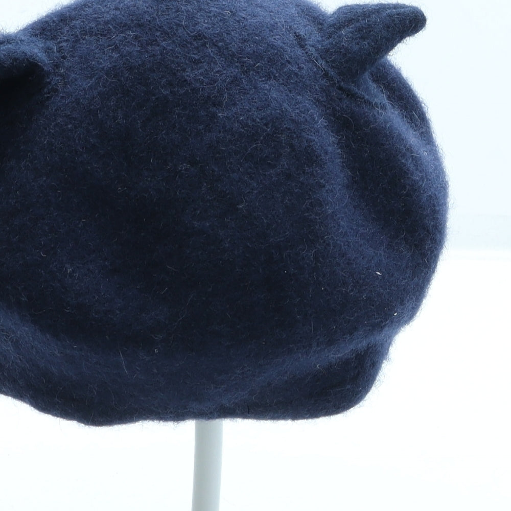 NEXT Girls Blue Wool Beret One Size - Cat