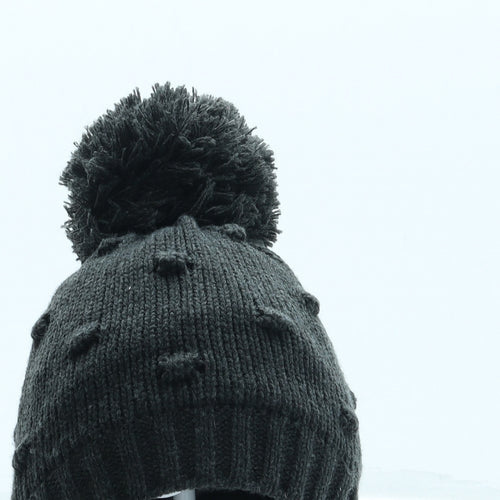 George Boys Grey Acrylic Bobble Hat One Size - Pom Pom