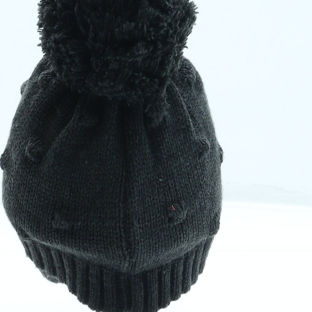 George Boys Grey Acrylic Bobble Hat One Size - Pom Pom