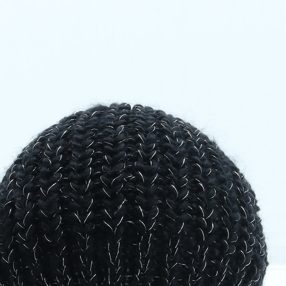 Primark Womens Black Acrylic Beanie One Size