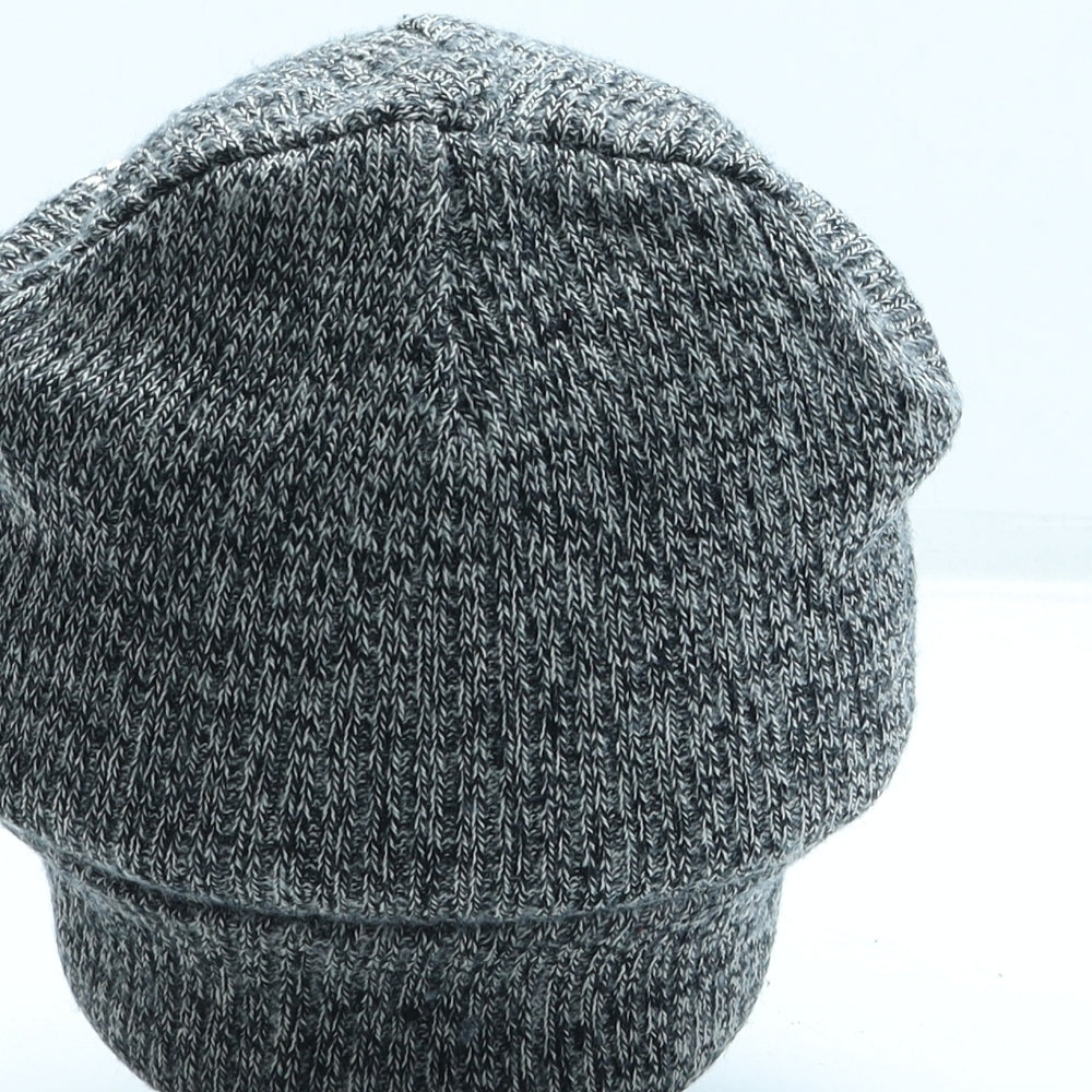 New Look Womens Grey Acrylic Beanie One Size - Stars