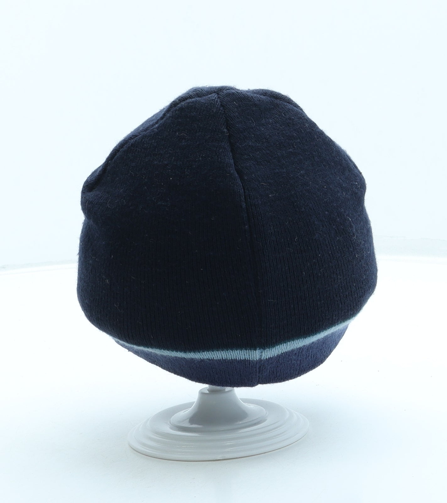 Ted Baker Boys Blue Striped Acrylic Beanie One Size