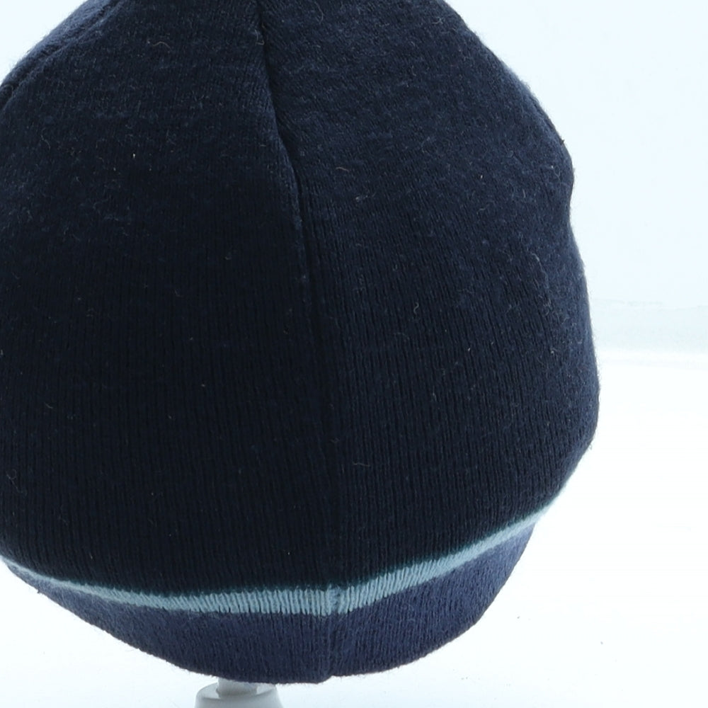 Ted Baker Boys Blue Striped Acrylic Beanie One Size