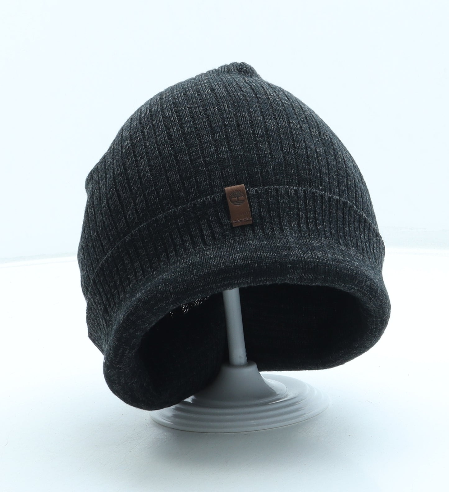 Timberland Mens Black Acrylic Beanie Size S