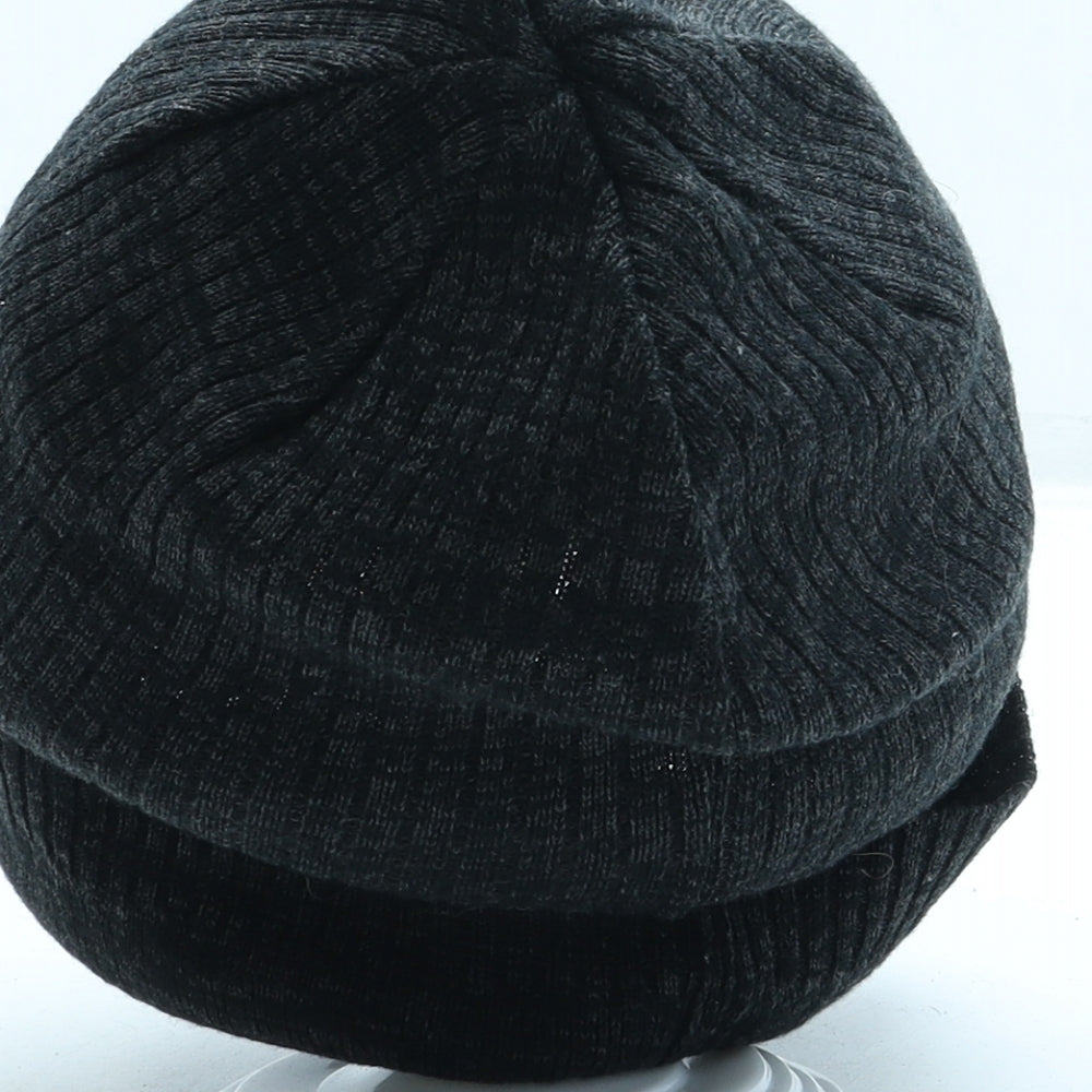 Timberland Mens Black Acrylic Beanie Size S