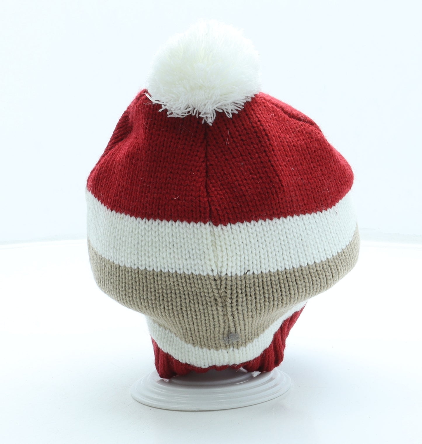 Great Christmas Womens Red Acrylic Bobble Hat One Size - Santa