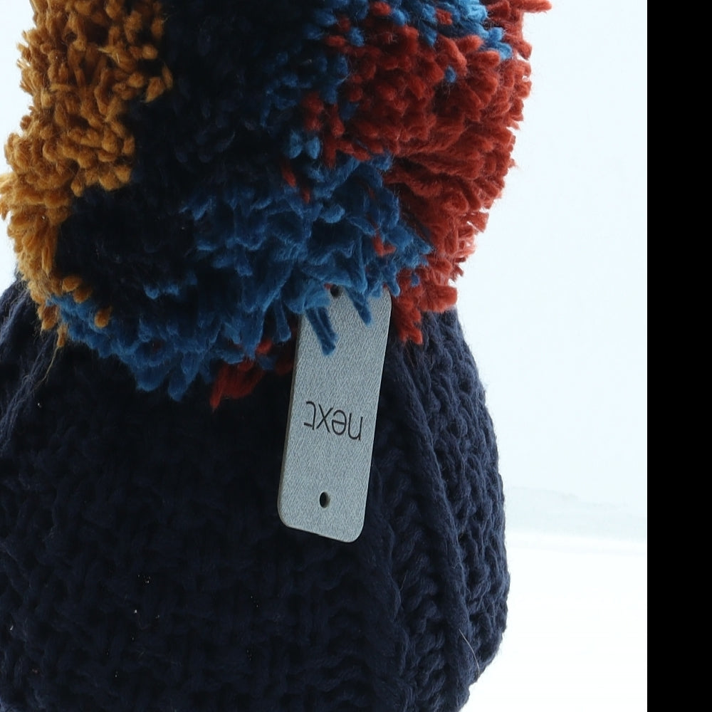 NEXT Boys Blue Acrylic Bobble Hat One Size - Pom Pom