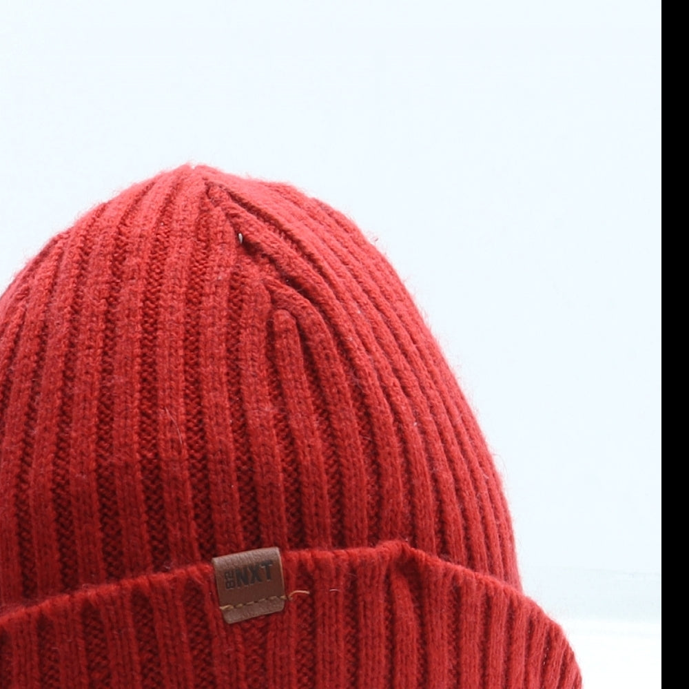 NEXT Boys Red Acrylic Beanie One Size