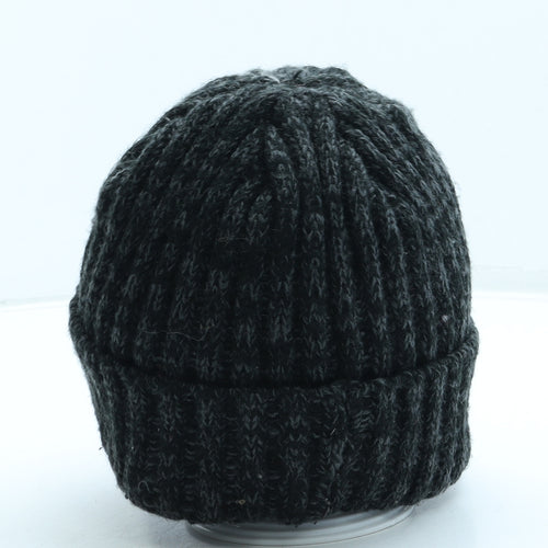 LA to SF Mens Black Acrylic Beanie One Size