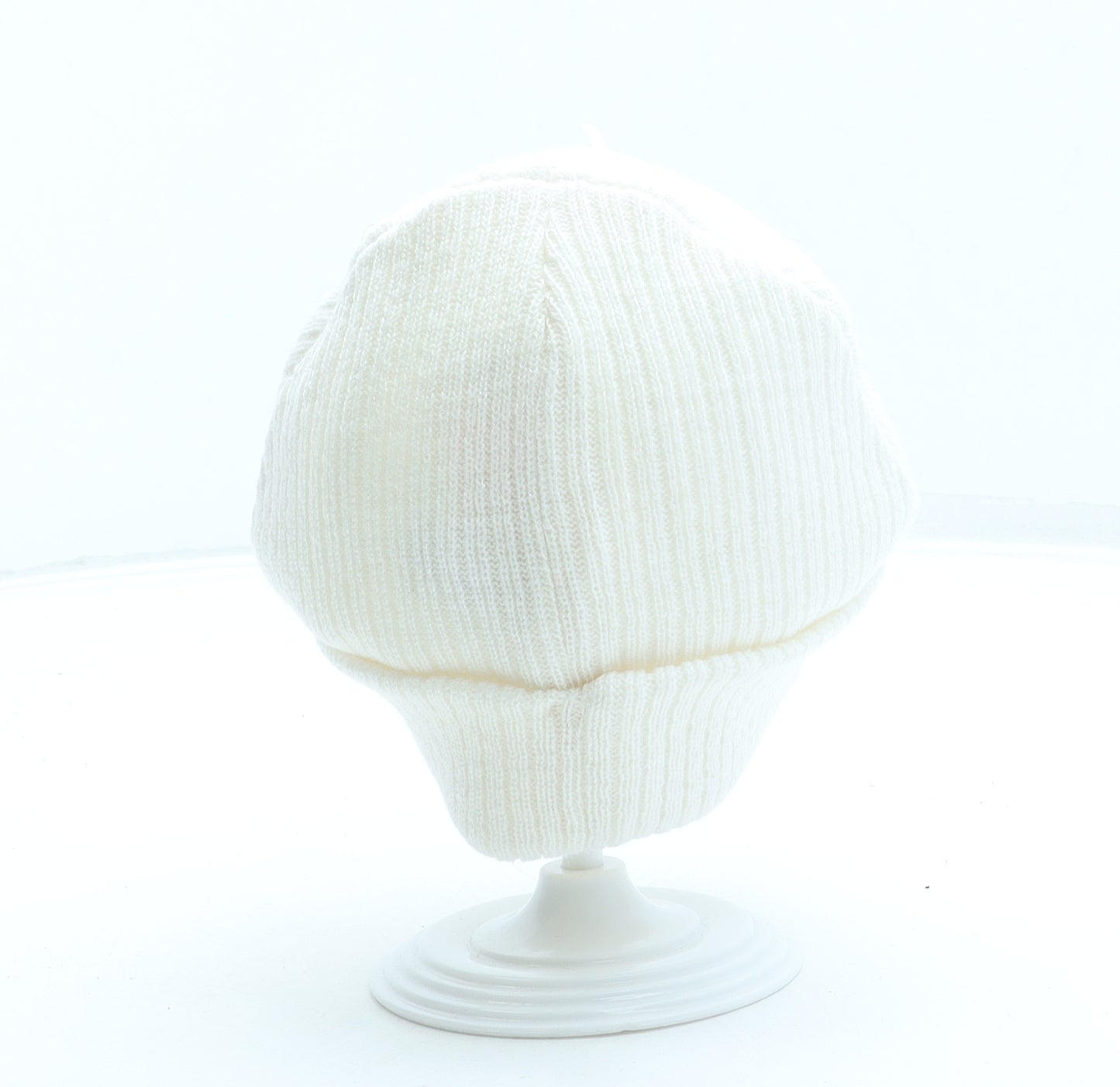 F&F Girls Ivory Acrylic Beanie One Size - Unicorn