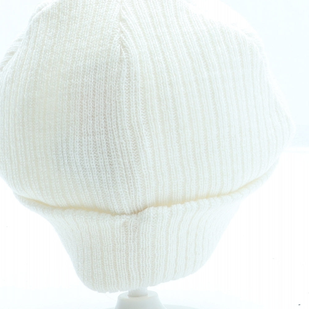 F&F Girls Ivory Acrylic Beanie One Size - Unicorn