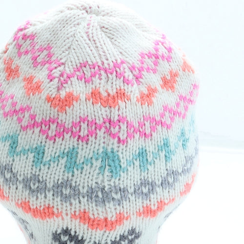 TU Womens Multicoloured Fair Isle Acrylic Beanie One Size