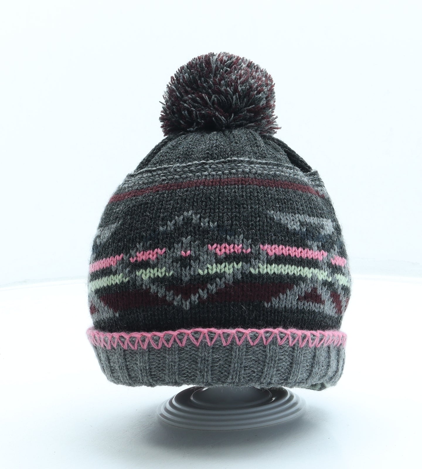 Crane Womens Multicoloured Acrylic Bobble Hat One Size - Pom Pom