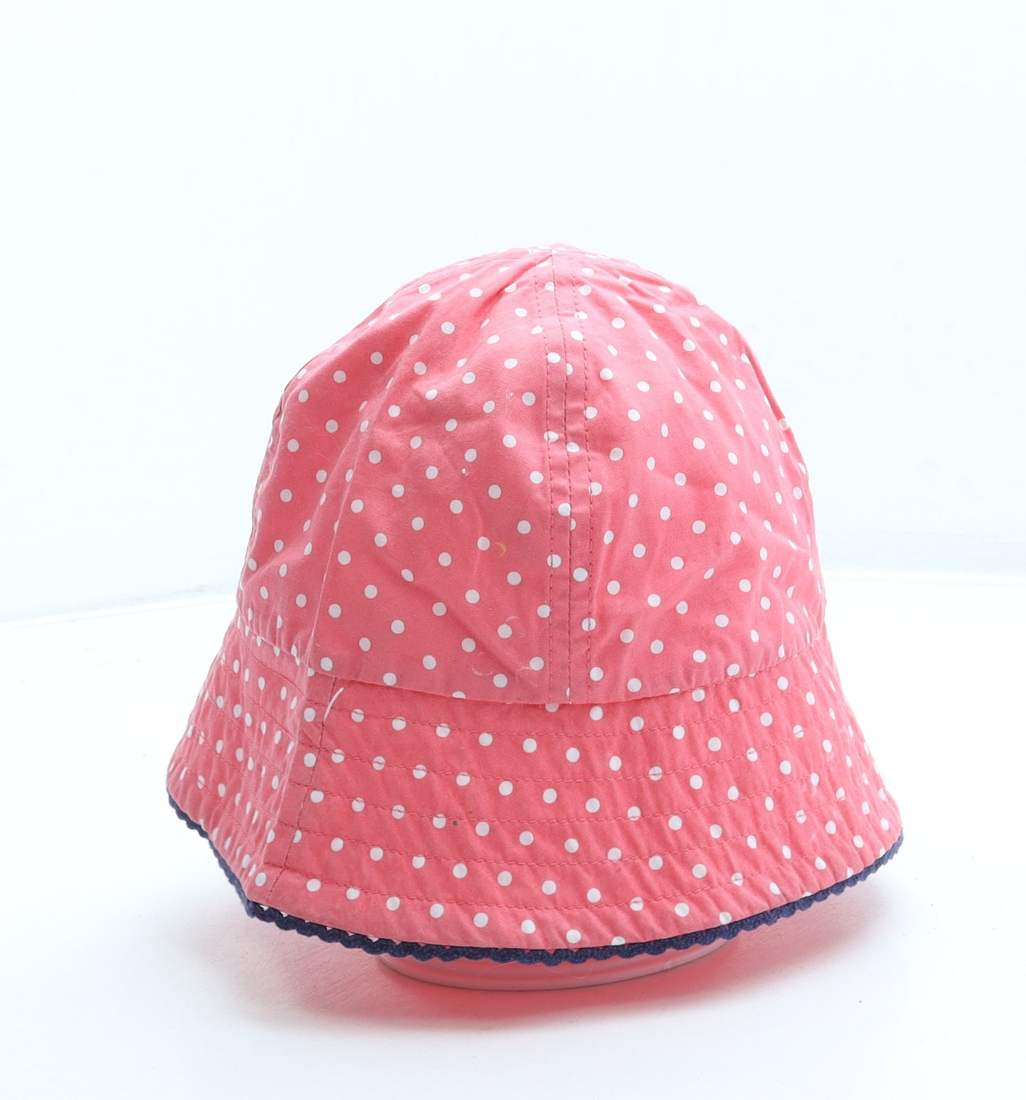 TU Girls Pink Polka Dot Cotton Bucket Hat One Size