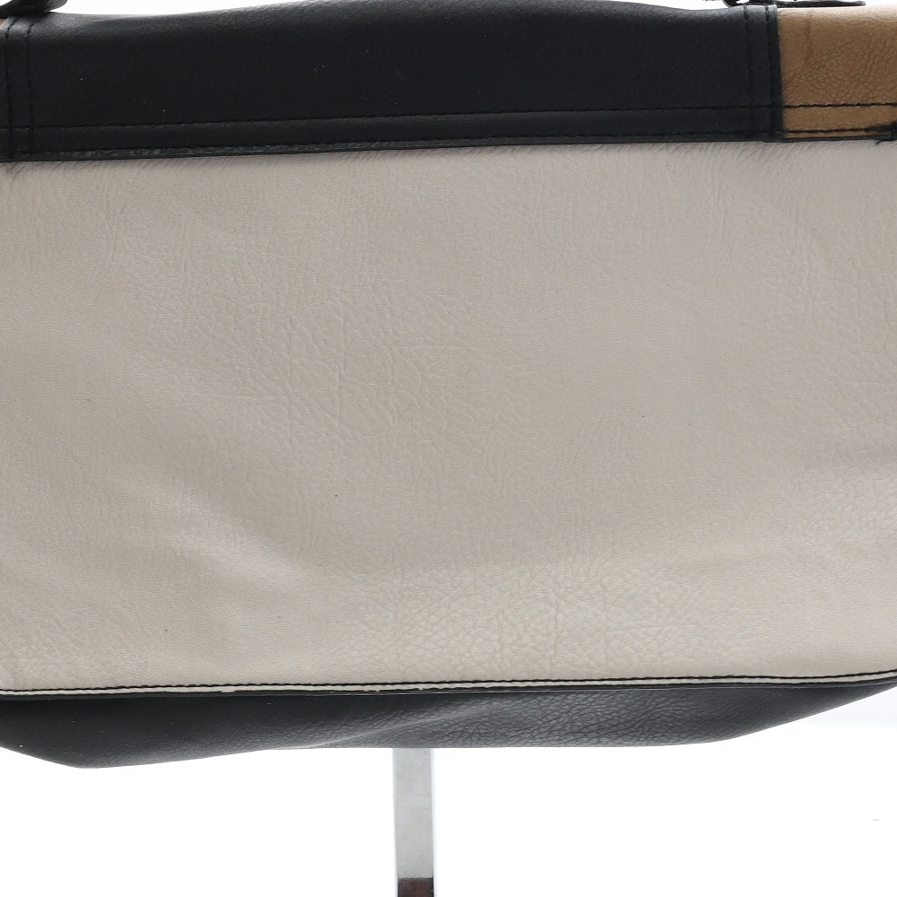 New Look Womens Multicoloured Colorblock Polyurethane Satchel Size Medium