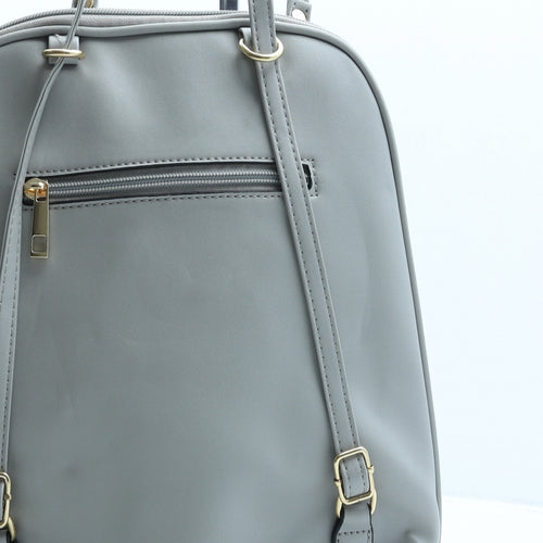 Preworn Womens Grey Polyester Backpack Size Large