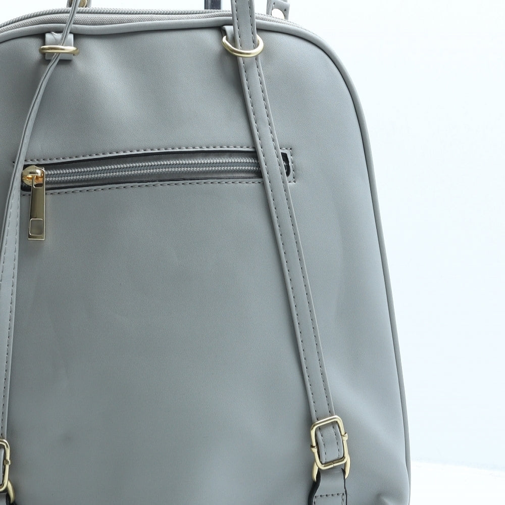 Preworn Womens Grey Polyester Backpack Size Large