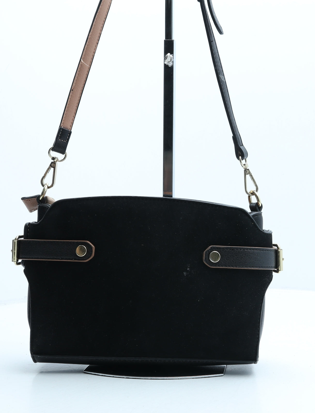 River Island Womens Black Polyurethane Crossbody Size Small
