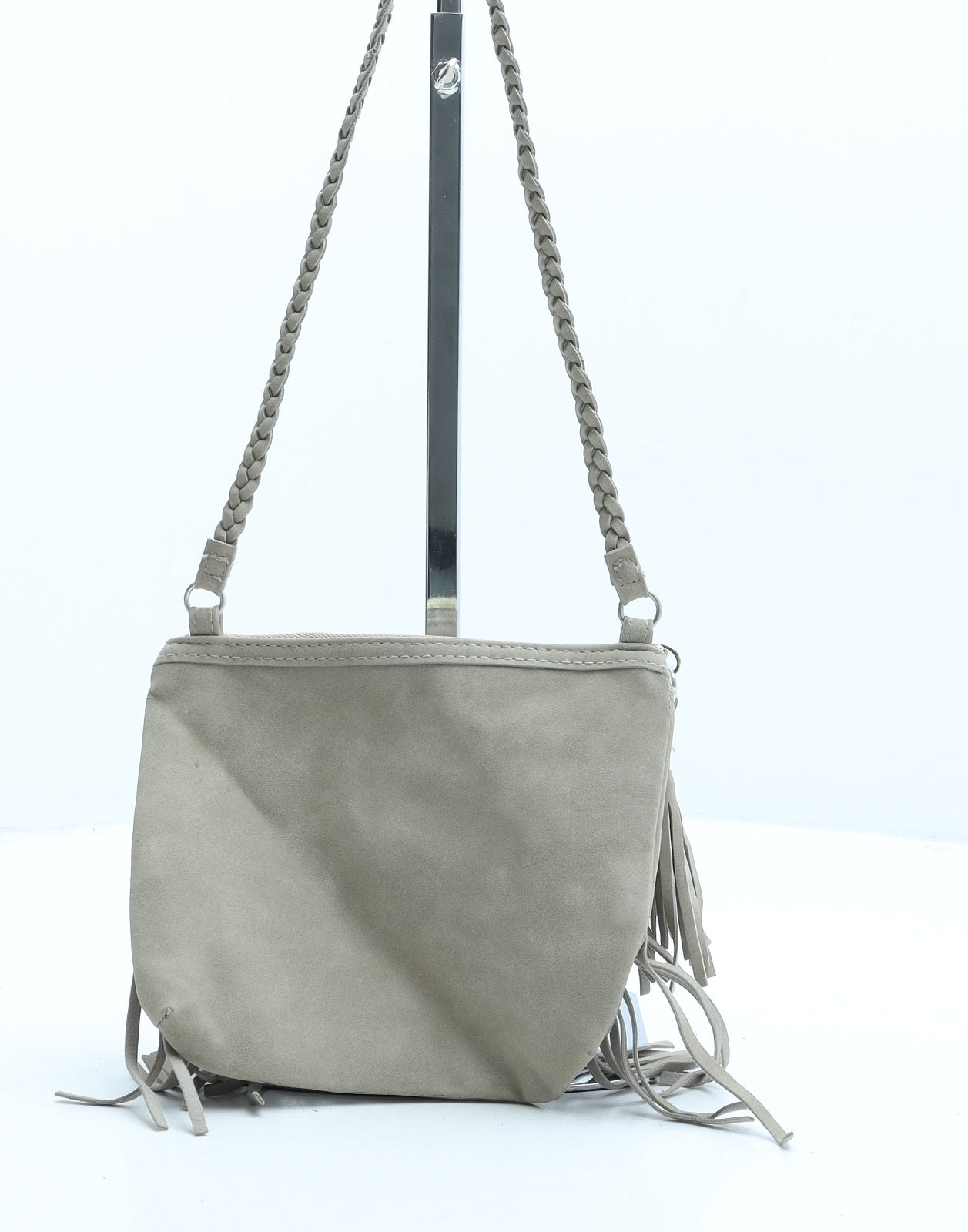 H&M Womens Beige Polyester Crossbody Size Small