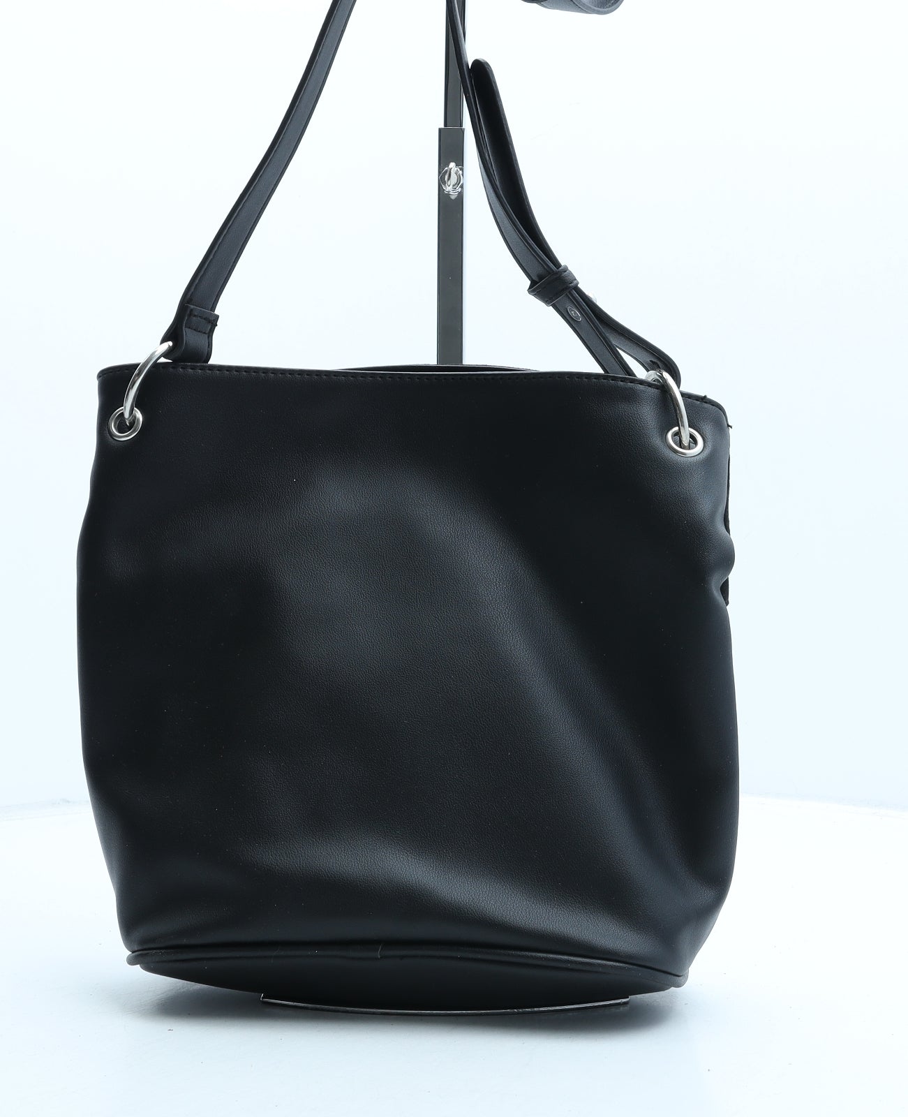 Dorothy Perkins Womens Black Polyurethane Crossbody Size Medium