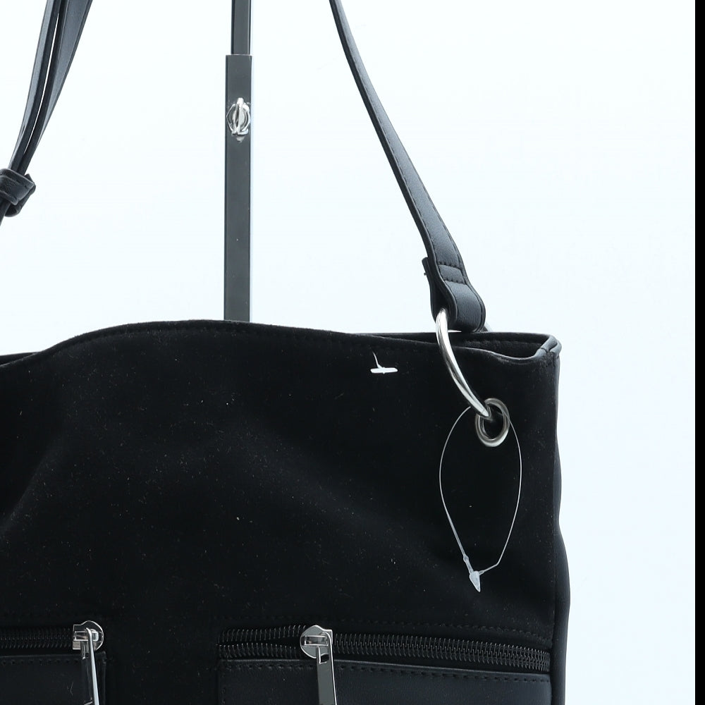 Dorothy Perkins Womens Black Polyurethane Crossbody Size Medium