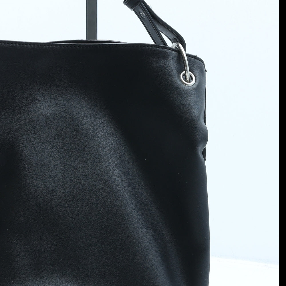 Dorothy Perkins Womens Black Polyurethane Crossbody Size Medium