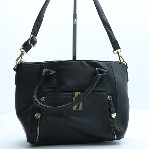 New Look Womens Black Polyurethane Crossbody Size Medium