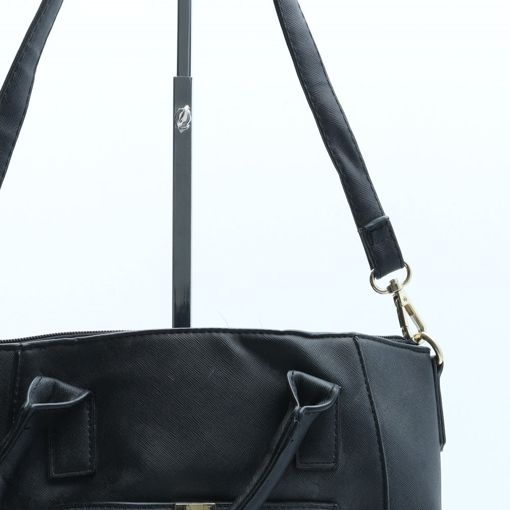 New Look Womens Black Polyurethane Crossbody Size Medium