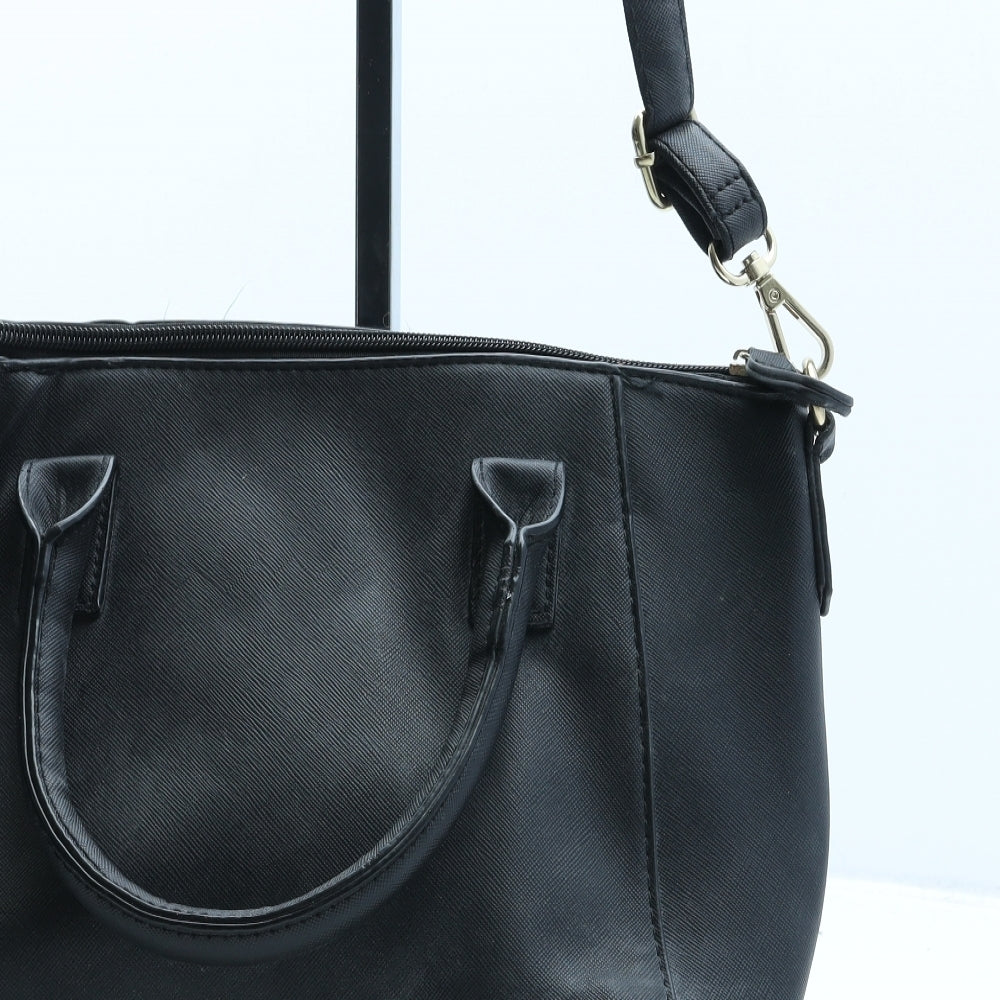 New Look Womens Black Polyurethane Crossbody Size Medium