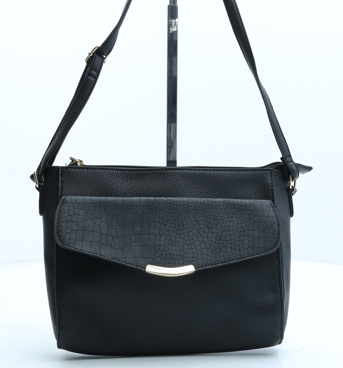 Primark Womens Black PVC Crossbody Size Small