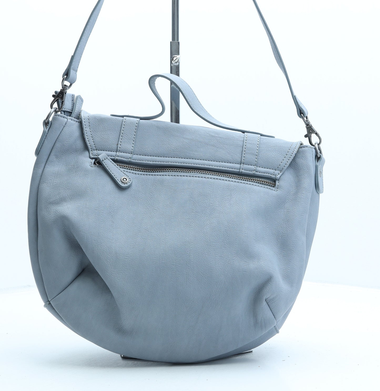 Marks and Spencer Womens Blue Polyurethane Crossbody Size Medium