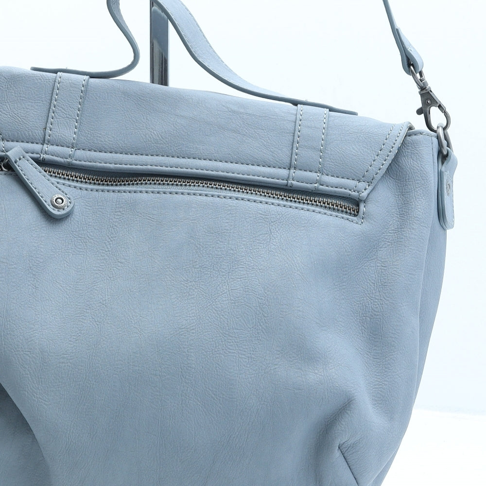 Marks and Spencer Womens Blue Polyurethane Crossbody Size Medium